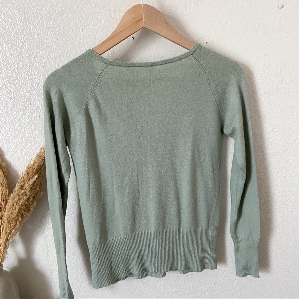 Sage green/blue cardigan - Picture 2 of 2